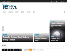 Tablet Screenshot of binary-deluxe.com